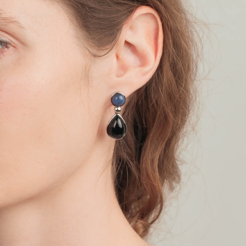 Серьги Possebon Solidat, Agata Preto, A0738.23.4 S фото 4